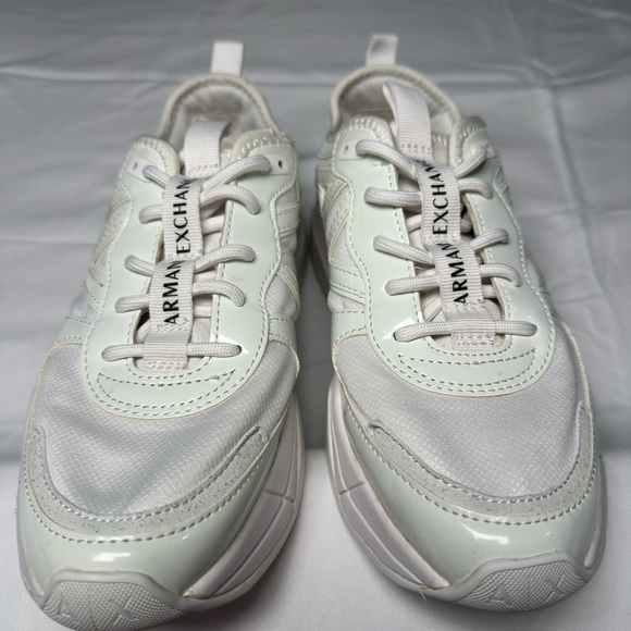 Armani Exchange White Chunky Sneakers - Picture 7 of 10